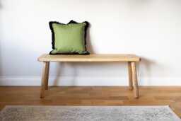 Pippa Bench Pine Top With Hexagonal Ash Legs, Handmade, Custom Sizes - thumbnail 1