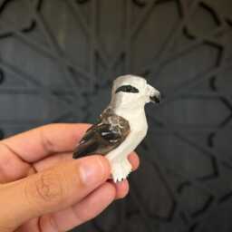 Osprey Wooden Figurine - Hand Carved Bird Collectible Home Decor - thumbnail 2