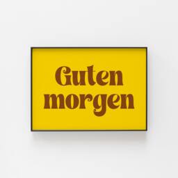 Guten Morgen Typography Print, Deutsch Language Art German Family Housewarming Gift, Word Art Decor, Phrase Artwork - thumbnail 1