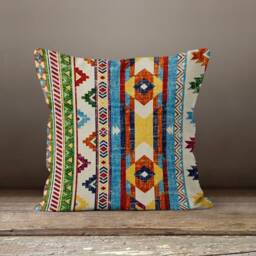 Kilim Rug Cushion Cover-Farmhouse Case-Ethnic Living Room Pillow Case-Authentic Pillow-Gift For Cushions-Custom Decor Your Home - thumbnail 3