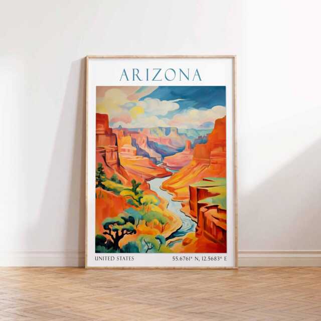 Arizona Travel Print Wall Art Home Decor Poster Gift For Lover - image 1