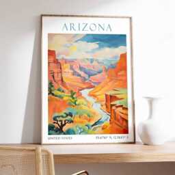 Arizona Travel Print Wall Art Home Decor Poster Gift For Lover - thumbnail 2