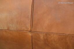 Moroccan Leather Poufs, Luxury Poufs, Moroccan Handmade Poufs, Moroccan, Brown Pouf, Pouf, Pouffe, Leather Pouf, Moroccan Pouf, Ottoman Pouf - thumbnail 3