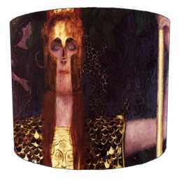 Art Nouveau Gustav Klimt Drum Lampshade For Ceiling Light Pendants Or Table Lamp Bases - thumbnail 4