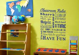 Classroom Rules - Wall Decal Custom Vinyl Art Stickers For Schools, School Libraries & Classrooms - thumbnail 1