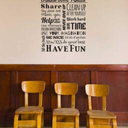 Classroom Rules - Wall Decal Custom Vinyl Art Stickers For Schools, School Libraries & Classrooms - thumbnail 2