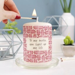 Best Friend Personalised Candle Gift - For Friends Thinking Of You Moving Away - thumbnail 2
