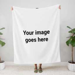 Personalised Christmas Photo Fleece Blanket Custom Gifts, Name Gift - thumbnail 2