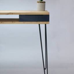 Console Or Hallway Table, Featuring Retro Hairpin Legs & A Small Drawer, Bespoke Sizes Colours Available As Well F&b - thumbnail 3