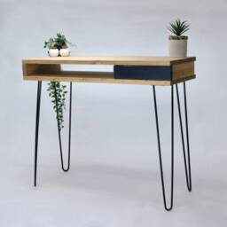 Console Or Hallway Table, Featuring Retro Hairpin Legs & A Small Drawer, Bespoke Sizes Colours Available As Well F&b - thumbnail 2
