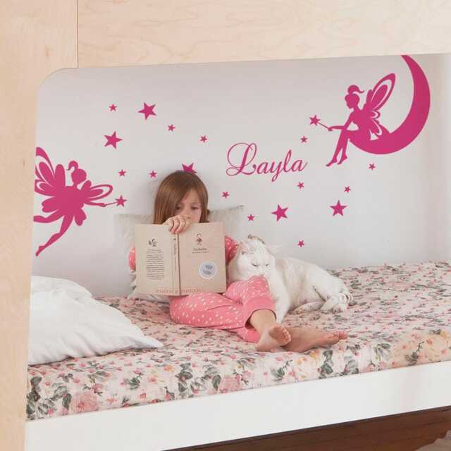 Personalized Fairy Name Wall Decal - Nursery Decor - image 1