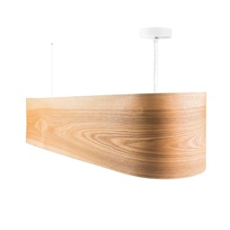 Heartwood Ash Veneer Pendant Lamp - Scandinavian Style Chandelier - thumbnail 2