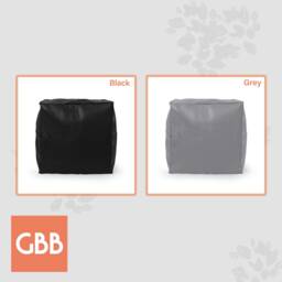 Faux Leather Cube Bean Bag Stool Handmade Footstool, Beans Included - thumbnail 2
