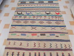 Vintage Moroccan Hanbel Rug, Flatwoven Berber Kilim