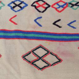 Vintage Moroccan Hanbel Rug, Flatwoven Berber Kilim - thumbnail 4