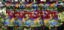 Dinosaur Valance Baby Dino T-Rex Pterodactyl Curtain Toddler Boys Room Custom Window Treatment Nursery Playroom Decor - thumbnail 1
