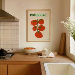Pomodoro Art Print Italian Tomato Kitchen Illustration - thumbnail 2