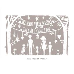 Personalised Wishes Art Print, Family Silhouette, Nursery Decor - thumbnail 2