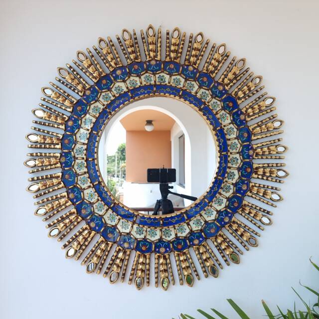 "Peruvian Mirrors ""78cm Blue Eye" - image 1