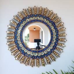 "Peruvian Mirrors ""78cm Blue Eye" - thumbnail 1