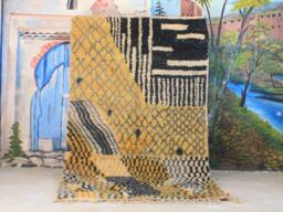 Colorful Moroccan Rug, Custom Fabulous Boujad Azilal Abstract Multicolored Carpet, Handmade Bohemian Rug - thumbnail 1