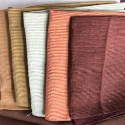 Hanover Chenille Ottoman in Sesame, Bamboo, Seamist, Terracotta Or Chocolate-This Listing Is For One Pillow - thumbnail 3