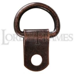 Classic Single D Rings Nickel Brass Bronze No Screws Picture Framing Frame Mirror Hanging Drings - thumbnail 4
