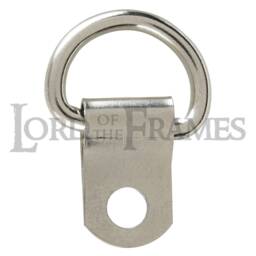 Classic Single D Rings Nickel Brass Bronze No Screws Picture Framing Frame Mirror Hanging Drings - thumbnail 2