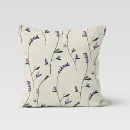 Lavender Plant Cushion Cover-Purple Pillow Case-Lilac Case-Aloe Vera Cover-Gift For Her Cushion-Handmade Material - thumbnail 2