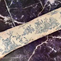 French Toile Blue Linen Draught Excluder - Insert Inc - thumbnail 3
