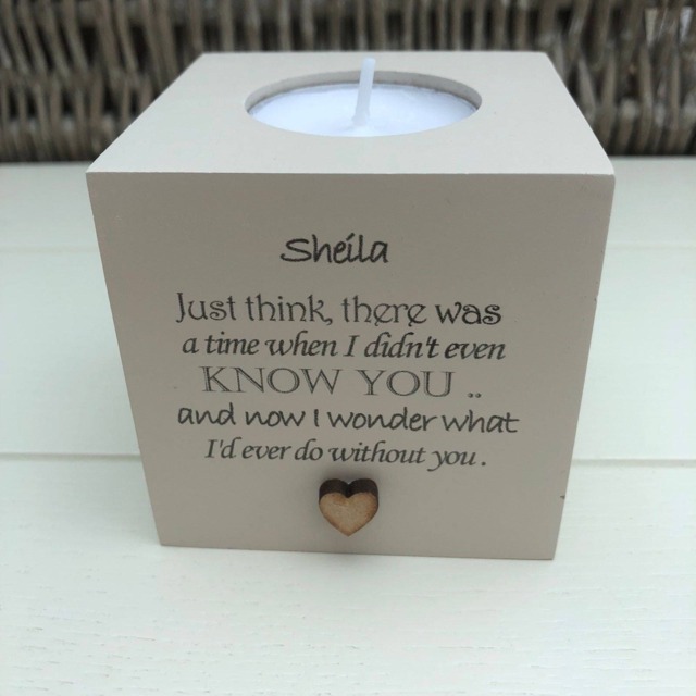 Shabby Personalised Chic Special Best Friend Candle Gift Birthday Present Any Name You Would Like - image 1