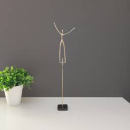 "Handmade Bronze Sculpture ""Grateful" - thumbnail 4