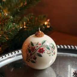 Christmas Candle Holiday Decor Gift - Unique Decor Handmade Soy & Beeswax - 1 Pc - thumbnail 3