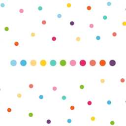 Rainbow Polka Dot Wall Stickers, Kids Playroom Confetti Decals - thumbnail 2