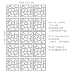 Room Divider, Divider Screen, Hanging Dividers , Screen Dividers, Panels, Partition - Skumo48 - thumbnail 3