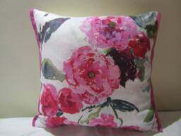 Designers Guild Shanghai Garden Peony Floral 100% Linen Fabric Cushion Cover D5 - thumbnail 1