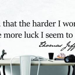 Thomas Jefferson Quote Wall Decal - Inspirational Vinyl Lettering - thumbnail 2