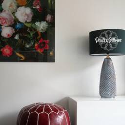Poufs&pillows Premium Artisanal Leather Pouffe - Handmade Delivered Stuffed Ottoman, Footstool, Floor Cushion - Bordeaux - thumbnail 3