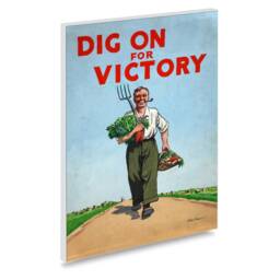 "Reprint Of The Ww2 Poster ""Dig On For Victory" - thumbnail 2