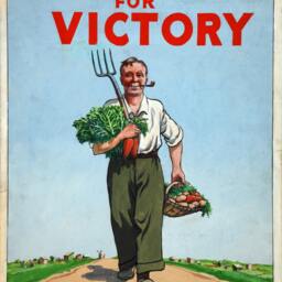 "Reprint Of The Ww2 Poster ""Dig On For Victory" - thumbnail 3