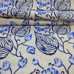 Hand Block Print Cotton King Size Bed Sheet, Floral Bedspread - thumbnail 2