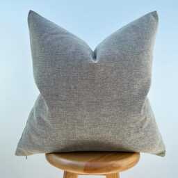 Beige Linen Pillow Cover Modern Textured Neutral Cushion - All Duties Paid Usa - thumbnail 2