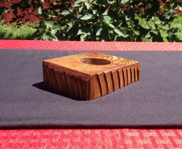 Dragonfly Tealight - Scaled Candle Holder Mulberry Decor Recycled Wood Reclaimed Novelty Nature Reptile Scales Uneven - image 1