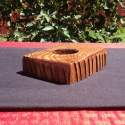 Dragonfly Tealight - Scaled Candle Holder Mulberry Decor Recycled Wood Reclaimed Novelty Nature Reptile Scales Uneven - thumbnail 2