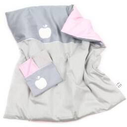 Apple Baby Bedding, Pushchair Blanket & Pillow, Pink - thumbnail 1