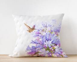Humming Bird Pillow - Photography Nature Throw Home Decor