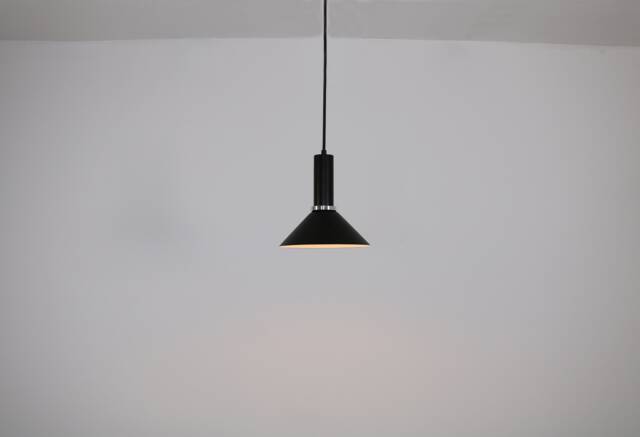 Pendant Light Fixture, Flat Metal, Chandelier, Black Light, Minimal Mid Century Elongated Lamp, Hanging Light - image 1