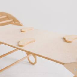 Baby First Christmas Gift - Climbing Arch With Cushion & Ramp Montessori Furniture, Rocker Pillow, Balance Board, Toddler Gym - thumbnail 4