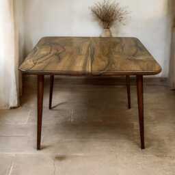 English Exmoor Walnut Square Dining Tables - thumbnail 2