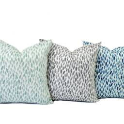 One Dot Pillow Cover, Cushion, Decorative Throw Sage Green Pillow, Duck Egg Accent Checkered Case - thumbnail 3